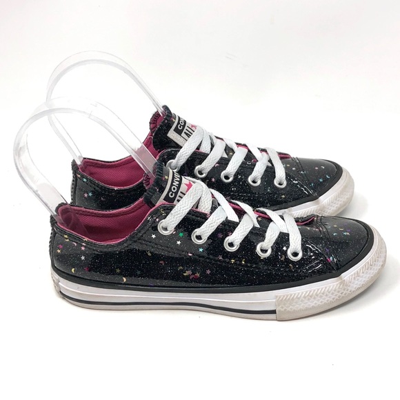 black sparkly chucks